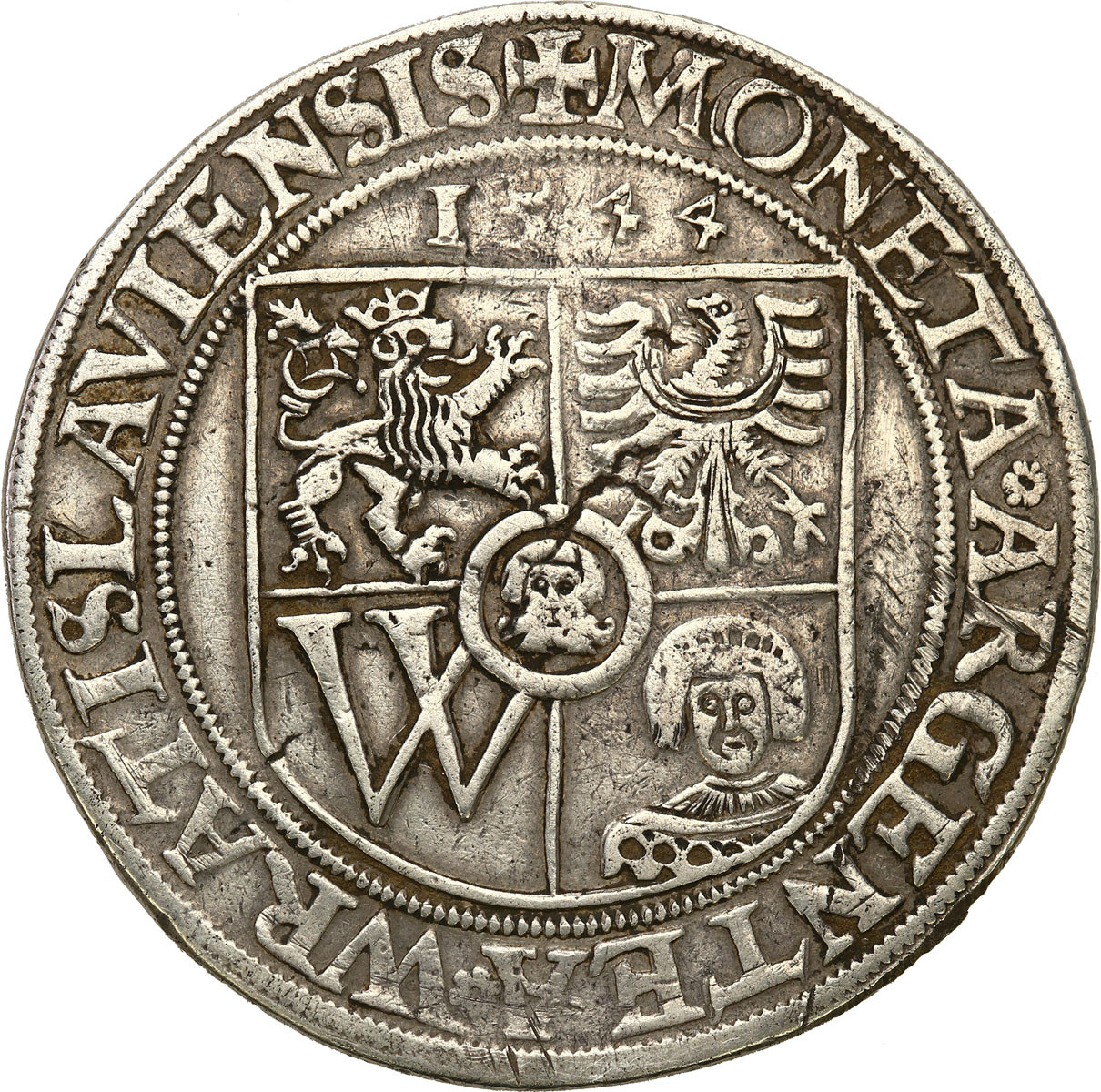 Śląsk. Ferdynand I (1527-1564). Talar miejski 1544, Wrocław
